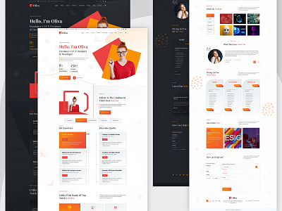 Personal Portfolio Website Templates creative portfolio design designerforux illustration landing page landing page design logo minimal personal portfolio professional resume template design ui uiux design uiux designer vcard web design