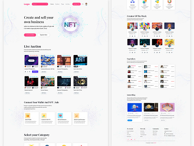 NFT Website Landing Page Template Design art community dark dark mode design designerforux landing landing page landing page design minimal nft nfts purple template design trippy uiux uiux design uiux designer web design website