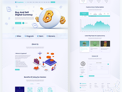 Cryptocurrency Website & Landing Page