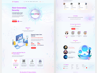 Cryptocurrency Website & Landing Page