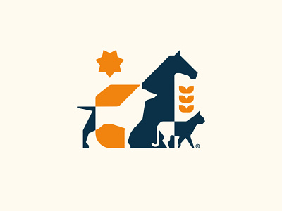 AgroVet animals branding cat design dog flat graphic design horse logo minimal vector vet