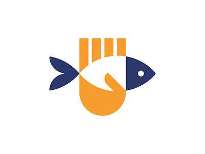 Hand and Fish logo concept