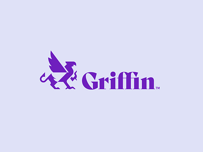 GRIFFIN branding flat graphic design icon logo minimal vector