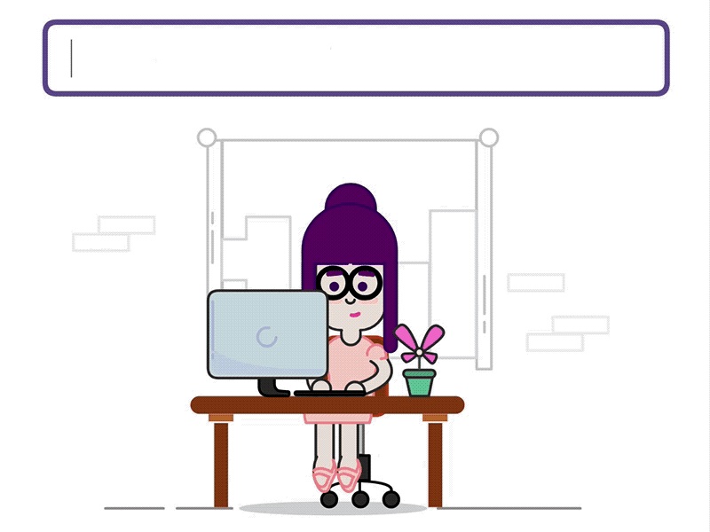 Susan - Illustration Loop animation banking drawing fintech gif html5 illustration loop motion ui ux web