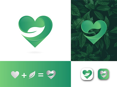 love organic logo design