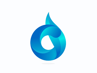 C + Drop logo Design