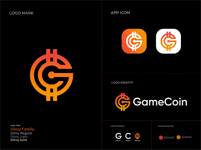 Gamecoin logo a b c d e f g h i j k l bitcoin branding creative logo crypto cryptocurrency digital art digital coin finance g coin logo gamecoin logo graphic design icon logo logoinspiration m n o p q r s t u v w x y z money typography unique logo vector