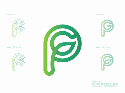 Pg leaf logo a b c d e f g h i j k l botanical gp gp leaf logo gradient logo design icon illustration inspiration leaf logo letter p logoinspiration m n o p q r s t u v w x y z monogram logo p g p g plants logo pg leaf logo popular logo symbol typography vector