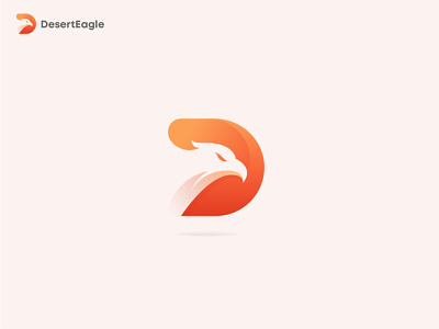 Letter D with phoenix logo design