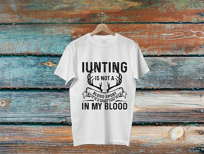 Hunting is not a blood sport it is a sport t-shirt design branding design flat illustration t shirt t shirt design t shirt illustration typography