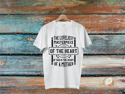 The loveliest masterpiece of the heart of God is the heart of a branding design illustration logo t shirt t shirt design t shirt illustration typography ui vector