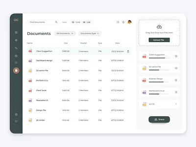 Upload Documents - UI add file application design documents share file ui upload documents user interface web website