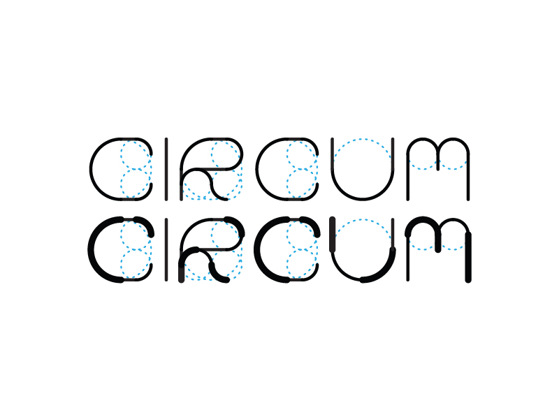 Circum Typeface circle circular circum design font graphic guidelines illustration type typeface typography