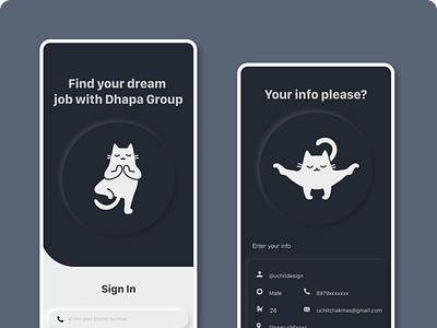 Neumorphic Signin screen design mobile neumorphic phone screen signin softui ui ux
