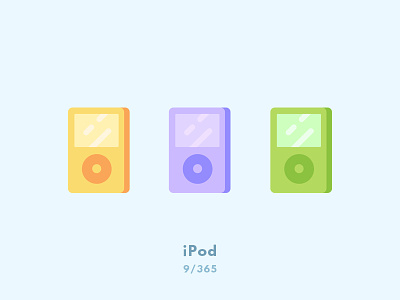 Ipod Classic color design icon icons illustration illustrator ipod mark minimal technology vector