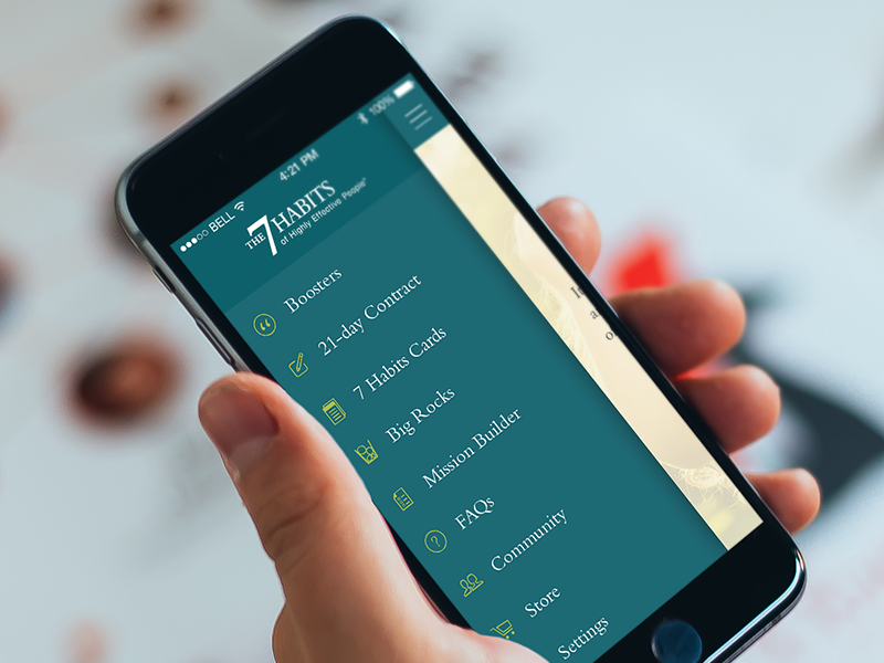 Living The 7 Habits App By Maestro On Dribbble