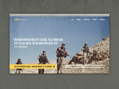 CSMS clean military simple web web design website