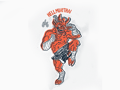 Hell Muay Thai 666 demon devil hell muay thai thai boxing