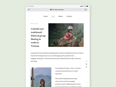 #035_Blogpost_DailyUI 035 100daychallenge blog post blogpost daily 100 challenge dailyui dailyuichallenge design hmong ui uichallenge ux vietnam