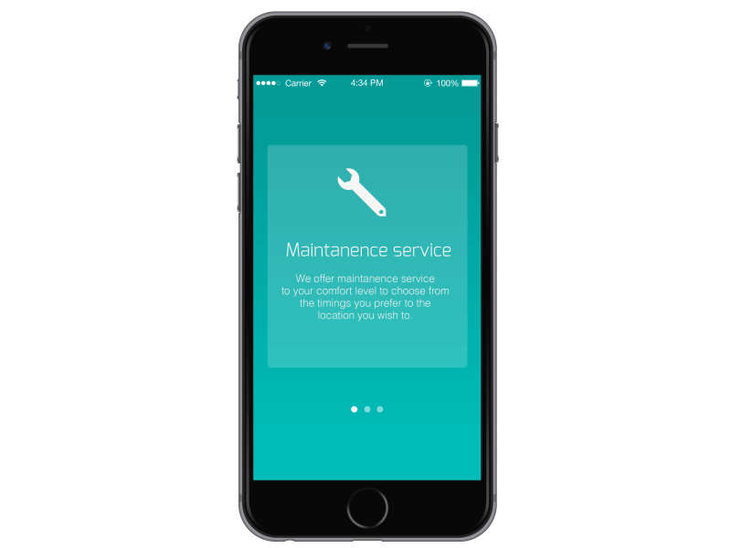 Autofix Onboarding screens automotive carservice ios onboarding scroll service slider walkthrough