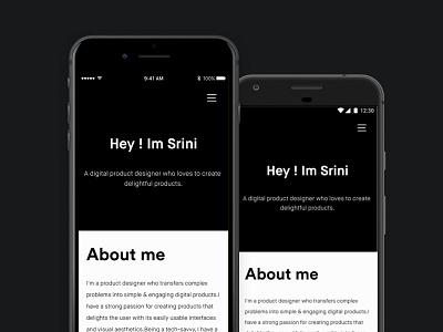 New portfolio - Progressive web app mobileweb personalwebsite portfolio progressiveweb may1reboot responsive responsivewebsite website