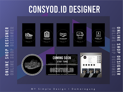 Designer Online Shop (Consyod.id) feeds highlight online shop shoes shoes logo