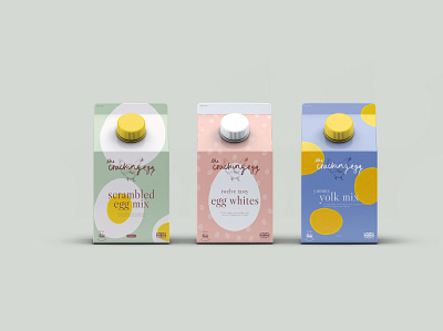 The Cracking Egg branding carton design egg egg whites illustration packaging