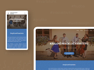 kvartetoHK - web for musicians graphic design webdesign