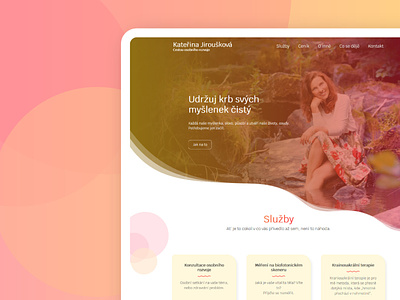 Katka Jiroušková - new web graphics design webdesign