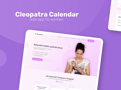 Cleopatra Calendar - web app for women graphic design graphics graphics design webdesign