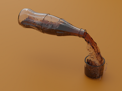 Coca Cola bottle 3D