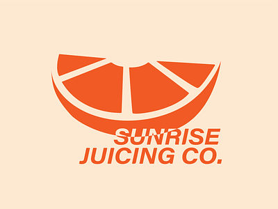 Sunrise Juicing Company conceptual graphicdesign illustrator logos