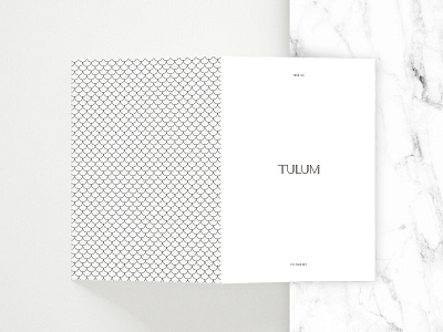 Tulum Restaurant menu design