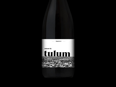 Tulum Restaurant wine label design