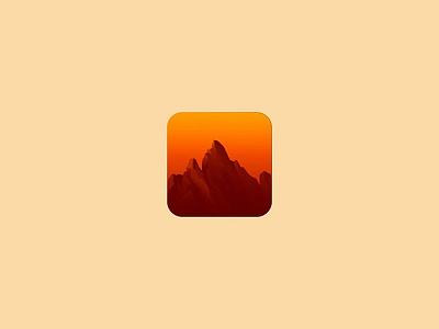 HikerApp Icon app branding colour design icon iconography illustration logo product design