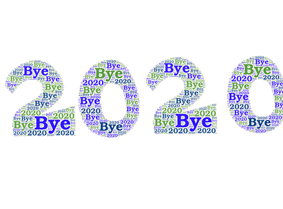 Bye Bye 2020 Word art design text art typography typography art typography design word art word design