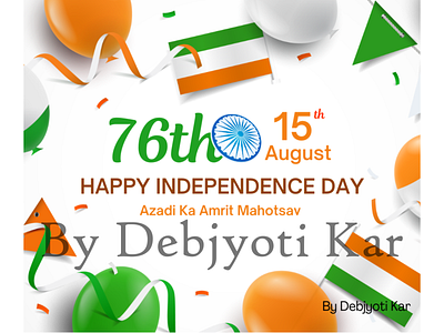 76th Independence Day Design for social media post