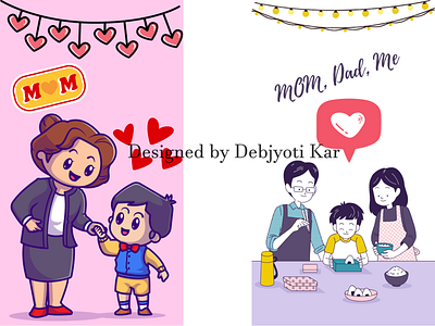 Social Media post design for mom and family