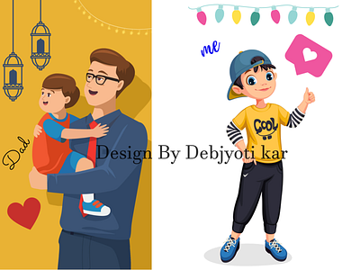 Social media post design for dad and yourself