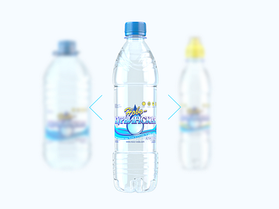 Water Bottles 3d bottle render