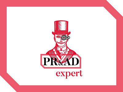 PRAD design logo logotype tophat typography