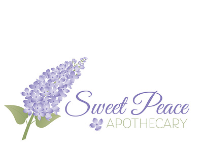 Sweet Peace Apothecary logo apothecary botanical feminine floral illustration logo nature vector