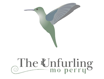 Unfurling - hummingbird illustration adobe illustrator feminine illustration logo nature vector
