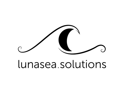 lunasea solutions logo adobe illustrator illustration logo nature vector