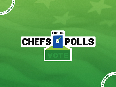 Chefs For The Polls Stickers animation chef election gif motion nonprofit polls sticker vote