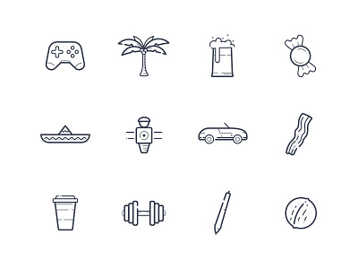 Culture Icons design iconography illustration line work vector