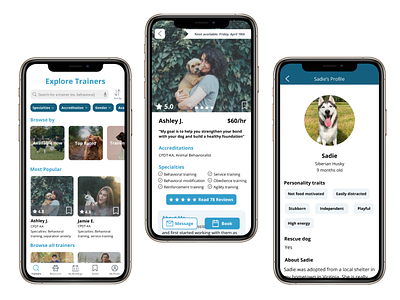 Good Fido - Video Call Dog Training Anytime, Anywhere app design dogs ui ux