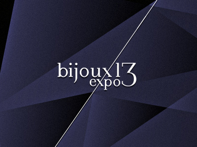 Bijoux Expo 2013 bijoux branding expo jewel logo