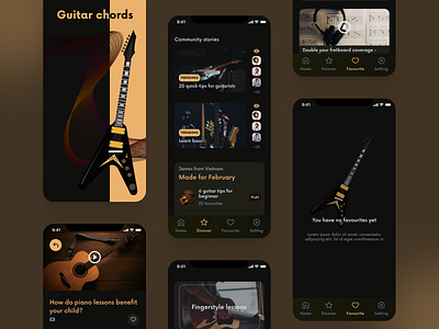 Guitar chord app app ui