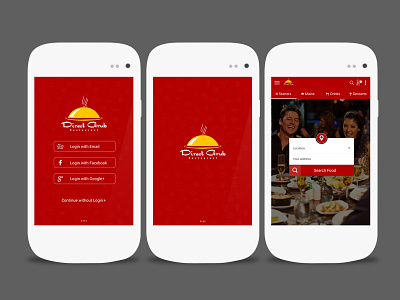 Direct Grub App android babu design direct grub app engineer engineerbabu food ios material restaurant ui ux